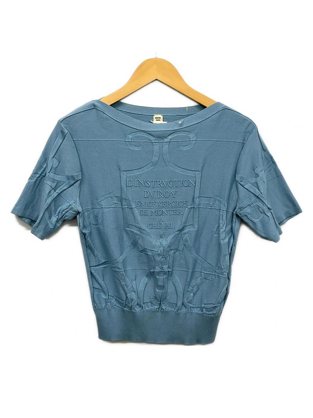 Hermes Light Blue Women's Sweater #334492H74B - Picture 1 of 5
